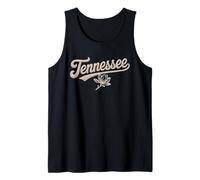 Tennessee Yarn Script Look Floral Southern Women and Kids Camiseta sin Mangas