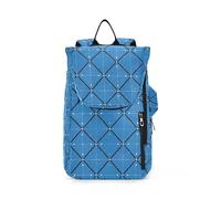 Tenni - Bolsa de raqueta de bádminton, grande, resistente, patrón de flechas a cuadros, azul y negro, 2 raquetas acolchadas, bolsa de tenis, bolsa de gimnasio para tenis, bádminton, pickleball