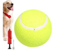 Tennis Ball with Pump | Interactive Pet Toys | Giant Dog Ball, Dog Fetch Ball, Lightweight Dog Toy, Safe Play Balls for Pets, Colorful Inflatable Ball, Puppy Exercise Toy, Inflatable Dog Fetch Toy