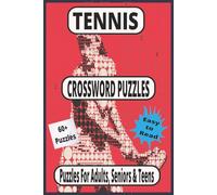Tennis Crossword Collection: 60+ Easy Puzzles with Clear Layout for Adults, Seniors & Teens