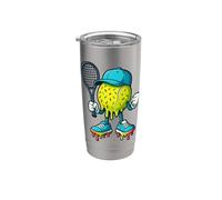 Tennis Drip para niños Ice Cream Feel The Drip Top Spin Tennis Vaso térmico de acero inoxidable de doble pared