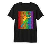 Tennis Gay Pride Month LGBT Rainbown Flag Camiseta Premium