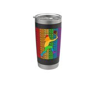 Tennis Gay Pride Month LGBT Rainbown Flag Vaso térmico de acero inoxidable de doble pared