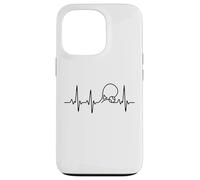 Tennis Heartbeat EKG Pulse Minimalist Player Carcasa para iPhone 13 Pro