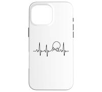 Tennis Heartbeat EKG Pulse Minimalist Player Carcasa para iPhone 16 Pro MAX