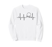 Tennis Heartbeat EKG Pulse Minimalist Player Sudadera