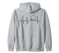 Tennis Heartbeat EKG Pulse Minimalist Player Sudadera con Capucha