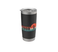 Tennis Jugador de tenis nacido en 1988 Cumpleaños Tenis Vaso térmico de acero inoxidable de doble pared