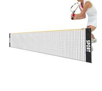 Tennis Net, Foldable Height Adjustable Sports Net, Weatherproof Backyard Tennis and Volleyball Nets, Portable Nets for Family Kids Adults, Outdoor and Indoor Training Court, Playground, Driveway,