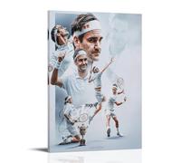 Tennis Player Roger Federer Fan Art Group Photos Arte Arte Mural Impresión Imagen Moderna Decoración de Habitación Familiar 30 x 45 cm