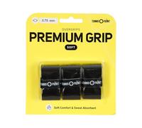 Tennis-Point Premium Soft Pack de 3 Sobregrip para Tenis Unisex Negro