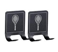 Tennis Racket Wall Rack - Vertical Sports Equipment Holder | Badminton Paddle Organizer, Garage Wall-Mounted Display Stand, Space-Saving Storage, Durable Indoor Outdoor Athletic Gear Rack, Easy Setup