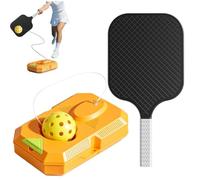 Tennis Rebounder Trainer - Solo Bounce Equipment for Beginner Practice | Portable Ball Return Tool with Skill Training, Outdoor Indoor Sports Gear for Home Backyard Court, 15.55x7.68x0.63 in