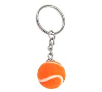 Tennis Schlüsselanhänger - Sport Anhänger | 3D Tennisball Schlüsselring für Sporttasche & Rucksack - Buntes Set als Belohnung für Kinder - 6er Pack, Filz-Optik, Gelb Pink Blau, Robustes Metall, Pro