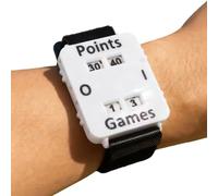Tennis Score Keeper Wristband - Contador ajustable de puntuación de muñeca de tenis | Portable Point Recording Wristband para Tennìs, Cornhole y Deportes Juegos de interior al aire libre Yard Park