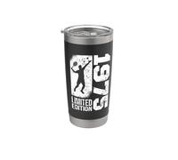 Tennis Tenista Jugador de tenis nacido 1975 Cumpleaños Tenis Vaso térmico de acero inoxidable de doble pared