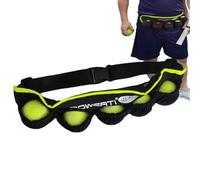 Tennis Waist Bag | Five Ball Pouch Sack | Running Waist Bag For Tennis | Adjustable Sports Belt For Women Men Kids with Storage For Balls Phone Keys Gym Outdoor Use