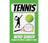 Tennis Word Search Puzzle Book: Easy to Read Print about Rackets, Courts, Tennis Balls and More | 6x9 Inches, 110 pages | 50+ Puzzles