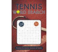 Tennis word search puzzle book: Word searches with easy to read print about tennis │ 6x9 inches, 110 pages │ 50+ puzzles … gift for vacations, holidays, and free times (JC Northern Publishing)