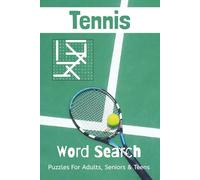 Tennis Word Search Puzzle Book: Word Searches with Easy to Read Print about Tennis and More | 6x9 inches, 110 pages | 50+ Puzzles ... Gift for Vacations, Holidays, and Free Times