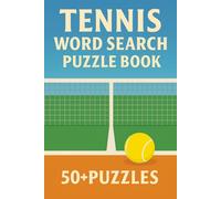 Tennis Word Search Puzzle Book: Word Searches with Easy to Read Print about Tennis, Grand Slam Tournaments, Pro Players, Rules and More | 6x9 inches, ... … Gift for Vacations, Holidays and Free Times
