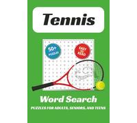 Tennis Word Search Puzzle Book: Word Searches with Easy to Read Print about Tennis, Sports, Exercise, and More | 6x9 inches, 110 pages | 50+ Puzzles... Gift for Vacations, Holidays, and Leisure Time