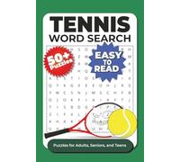 Tennis Word Search Puzzle Book: Word searches with easy to read print about Tennis, Tennis Players, and Tennis Terms and More | 6x9 inches, 110 Pages | 50+ Puzzles | Gift for Travel, Fun, or Relaxing