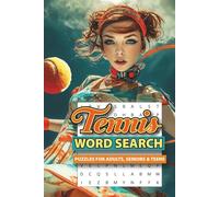 TENNIS Word Search Puzzle Book: Word Searches with Easy to Read Print about Tennis, Tennis Players, Tennis Games and More | 6x9 inches, 110 pages | ... Gift for Vacations, Holidays and Free Times