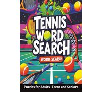 Tennis Word Search Puzzle Book: Word Searches with Easy to Read Print About Tennis, Tennis word search, Tennis games and More | 6x9 inches, 110 Pages ... Gift for Vacations, Holidays and Free Times