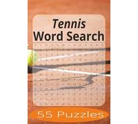 Tennis Word Search: Word Search Puzzles Easy to Read Print about Tennis and more | 6x9 inches, 110 pages | 55 Puzzles | Gift for Vacations, Holiday, and Spare Time.