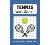 Tennis Word Search: Word Searches about Tennis, Tennis Players, Tennis Terms and More, 6x9 ,110 pages, Easy to Read Print, Solutions Included, Gift for Vacations, Holidays, and Free Times