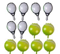 Tennisballons Partydekoration,Tennisballballons,12 Stück/Set Tennisball-Folienballons | Kreatives Partyz ubehör Thema Tennis für Frauen, Kindergeburtstagsfeier