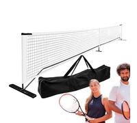 Tennisnetz für Einfahrt, Badmintonnetz, faltbares Nylonnetz - 6,7 m breit, höhenverstellbar, robusto poliéster mit Oxford-Tragetasche, ideal para la familia, entrenamiento o entrenamiento de Spiele im