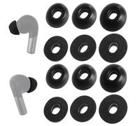 TENNMAK 12 almohadillas de espuma viscoelástica de repuesto para auriculares OnePlus Buds 4 / Buds 3 / Buds Pro 3 / Buds Pro 2 / Nord Buds 3 / Nord Buds 3 Pro Earbuds Accesorios, 6 pares, color negro