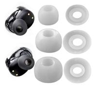 TENNMAK 6 almohadillas de repuesto para auriculares JBL Tune Buds/JBL Tune Buds 2, marca S/M/L en el interior, color blanco