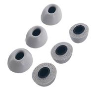 TENNMAK Almohadillas de espuma viscoelástica de repuesto para ASUS ROG Cetra/Status Audio entre Pro y 3ANC, gris y blanco