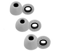 TENNMAK Almohadillas de espuma viscoelástica de repuesto para auriculares SoundPEATS Air5 Pro / Air5 Pro+ / Air4 Pro / Capsule3 Pro, accesorios para auriculares, color gris