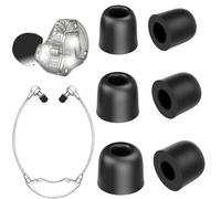 TENNMAK Almohadillas de repuesto de espuma viscoelástica para auriculares de TV/KZ ZS10 Pro X ZSN/Sennheiser IE 200/puntas de auriculares intraurales, 3 pares, tamaño S/M/L, almohadillas de espuma
