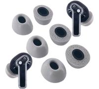 TENNMAK - Puntas de memoria de forma compatibles con Nothing & CMF | Compatible con Nothing Ear, Ear (a), Ear (3), CMF Buds 2, 2a, 2 Plus, Pro, Pro 2. Memory Foam Eartips, 3 pares, gris.
