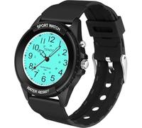 TENOCK Reloj De Pulsera Deportivo para Mujer AnalóGico De Cuarzo Resistente Al Agua hasta 50 M con Luz Nocturna para Combinar con Moda Casual O Actividad Deportiva (Negro)