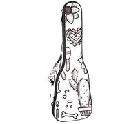 Tenor - Bolsa de ukelele impermeable para ukelele acolchada, ideal para concierto soprano (21/23/24 pulgadas), Doodle Dia De Muertos