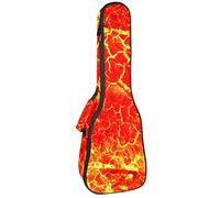 Tenor - Bolsa de ukelele impermeable para ukelele acolchada, ideal para concierto soprano (21/23/24 pulgadas), color naranja lava y magma