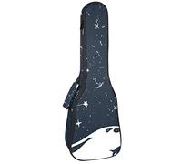 Tenor - Bolsa de ukelele impermeable para ukelele acolchada, ideal para conciertos sopranos (21/23/24 pulgadas) Moon Star Sky Whale