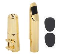 Tenor Saxophone Metal Mouthpiece for Bb Sax | Bright Timbre & Fast Response for Beginners/Players | Brass Construction with Cap & Ligature
