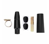 Tenor Saxophone Mouthpiece Set | ABS Mouthpiece with Metal Ligature & Cap | 2 Protective Pads & Saxophone for Sax Players/Students/Beginners | Lightweight Sax Accessories