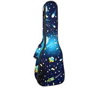 Tenor Ukulele Gig Bag - Mochila acolchada impermeable, ideal para concierto soprano (21/23/24 pulgadas) Mysterious Universe Planet Rocket