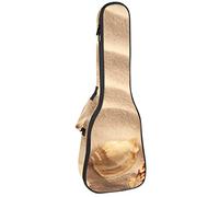 Tenor Ukulele Gig Bag - Mochila acolchada impermeable, ideal para concierto soprano (21/23/24 pulgadas) Sea Shells Beach