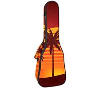Tenor Ukulele Gig Bag - Mochila acolchada impermeable, ideal para concierto soprano (21/23/24 pulgadas) Sunset Beach Landscape