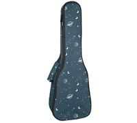 Tenor Ukulele Gig Bag - Mochila acolchada para ukelelele impermeable, ideal para concierto soprano (21/23/24 pulgadas) patrón de galaxia Doodle