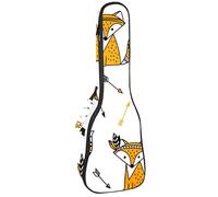 Tenor Ukulele Gig Bag - Mochila acolchada para ukelelele impermeable, ideal para concierto soprano (21/23/24 pulgadas) Fox Arrow Beautiful